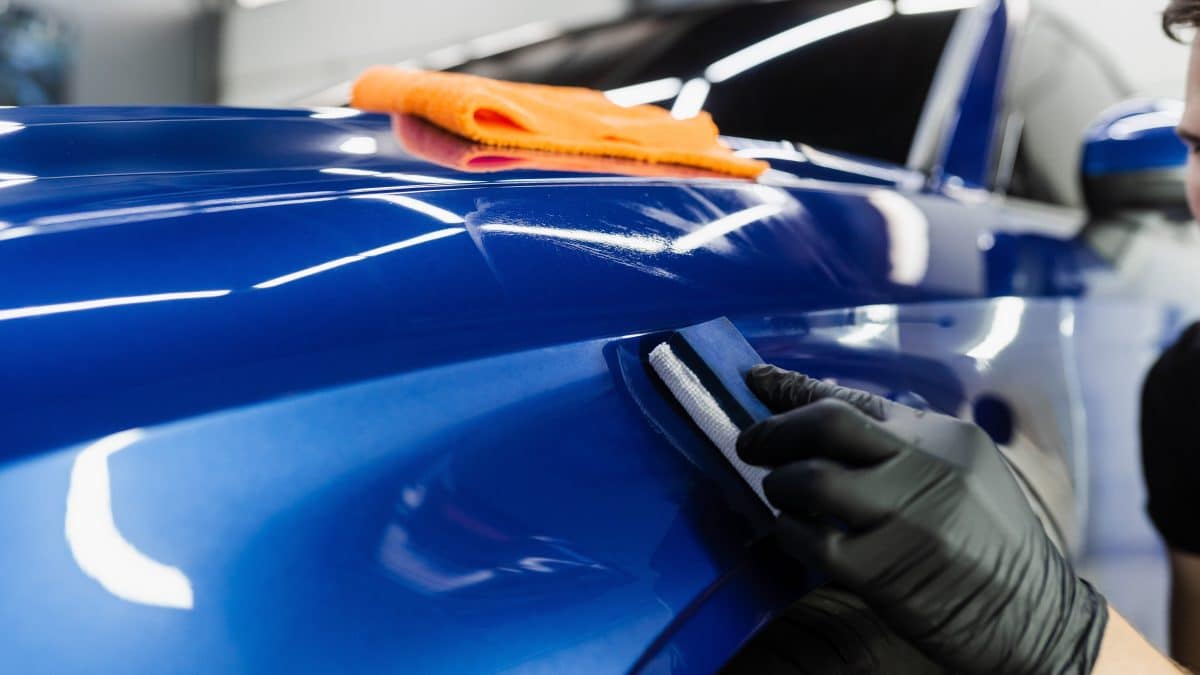 Ceramic Coatings Process Of Applying Ceramic Protective Coat On Body of Car.