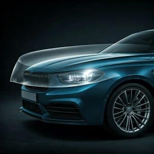 Paint Protection Film. Image concept of car with protection.